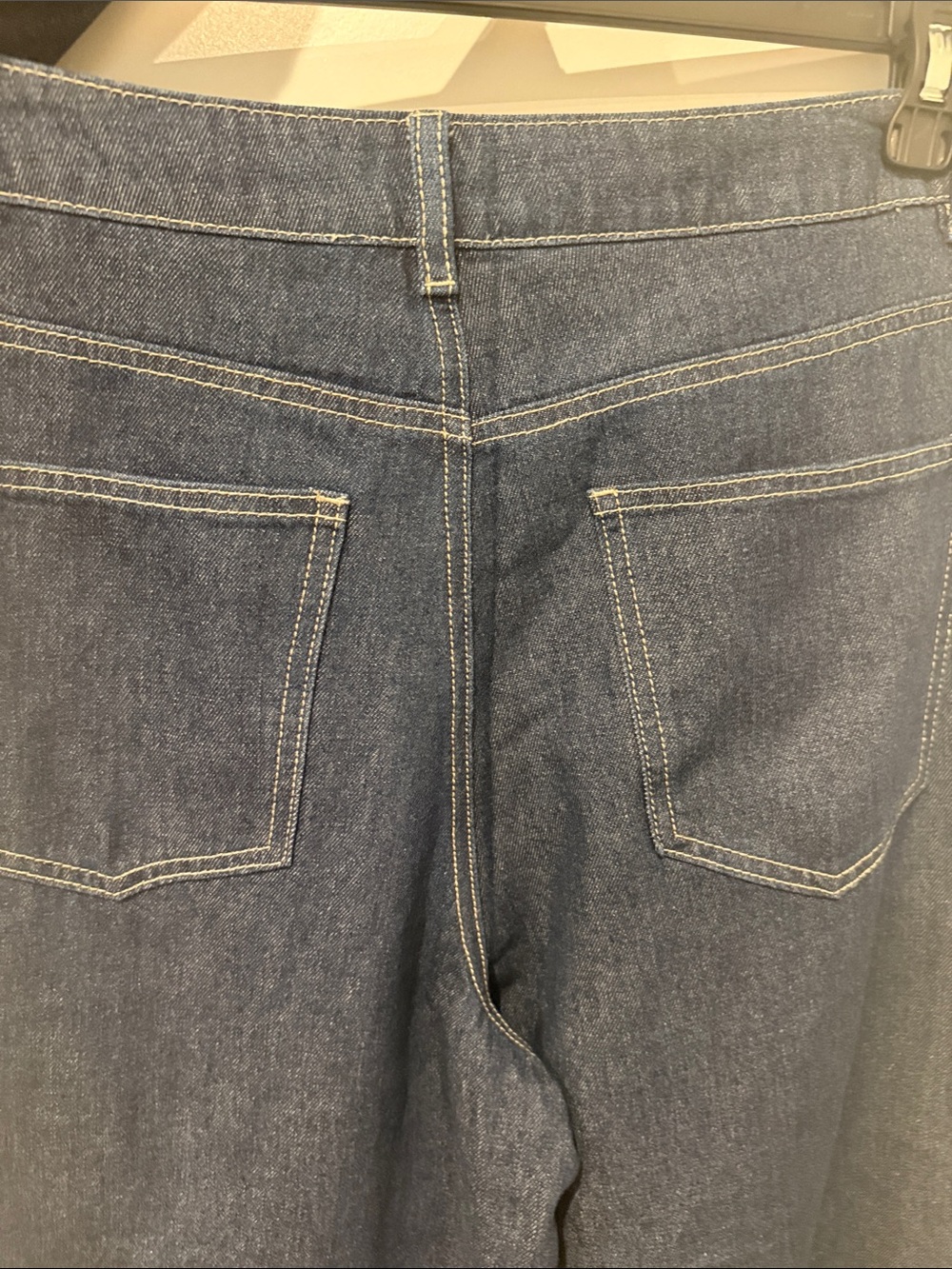 Women's Dark Blue Denim Wide-Leg Two piece outfit - Picture 9 of 9